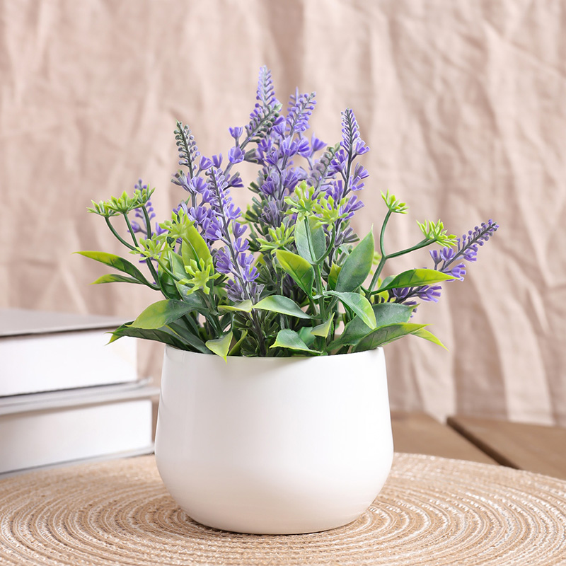 Potpourri Dried Flower - 1 peça-simulação pote de lavanda, decoração