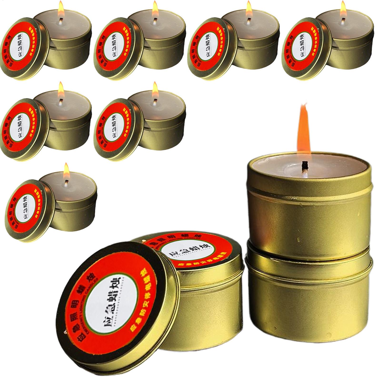 Beeswax Taper Candle - 10 peças de velas para apagões,