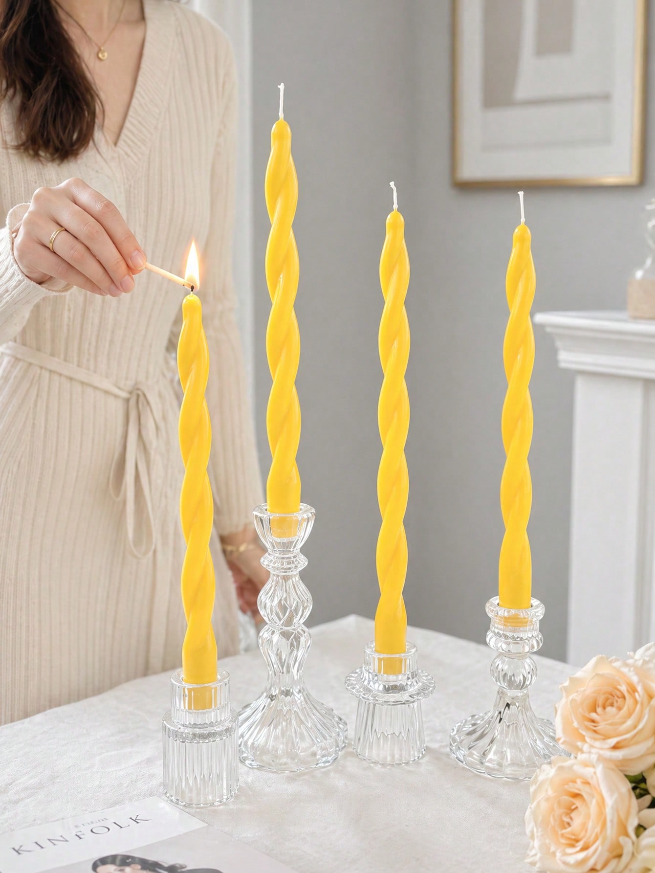 Home Fragrance Gift Set - Conjunto de 4 Velas Aromáticas Novas