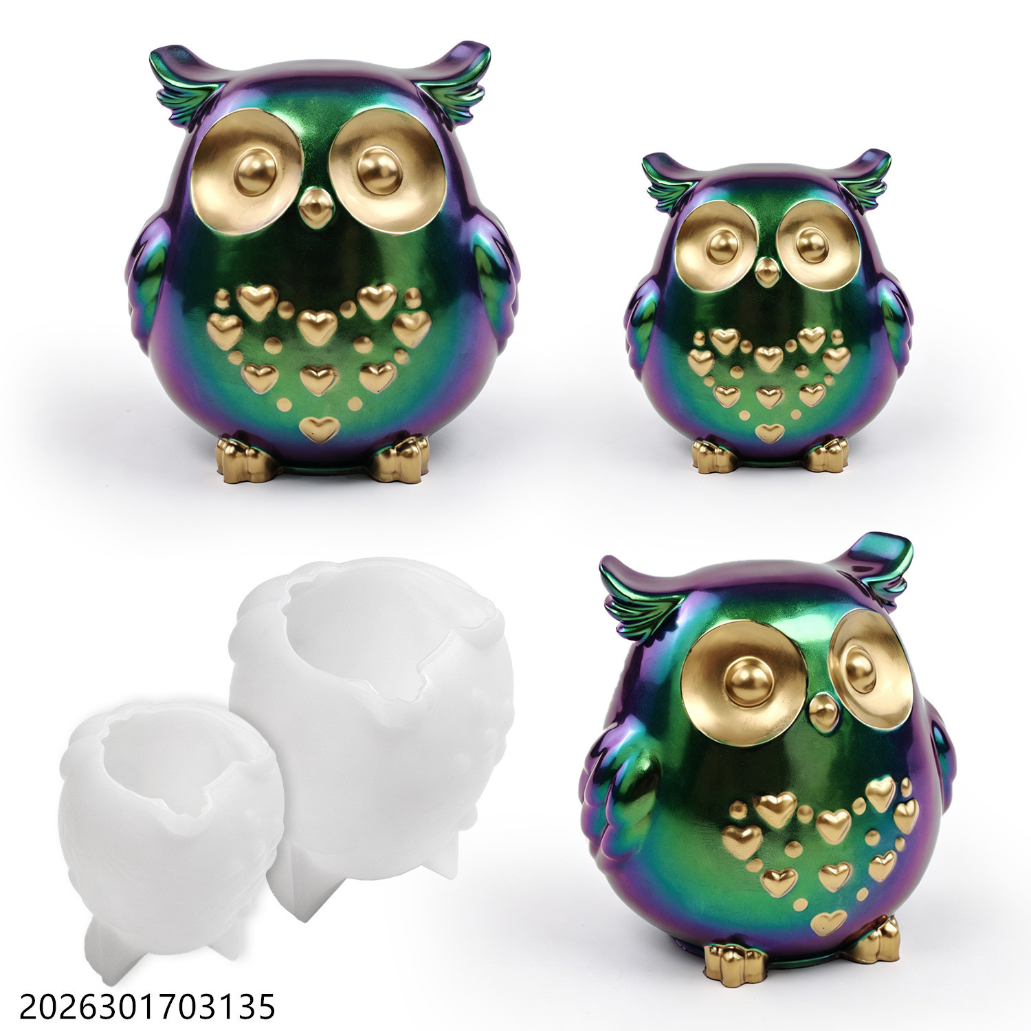 Home Fragrance Gift Set - Molde de Silicone Coruja 3D em