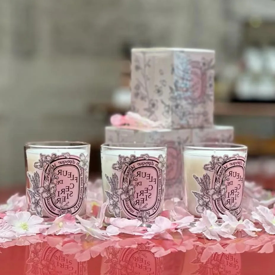 Home Fragrance Diptyque - Sakura Perfumado Fragrância Velas, Romântico Limitado