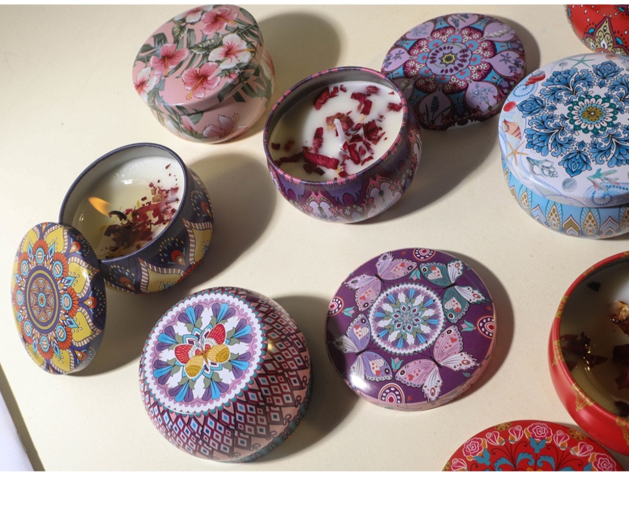 Velas Aromáticas de Cera de So - Potpourri Dried Flower avaliação e preço