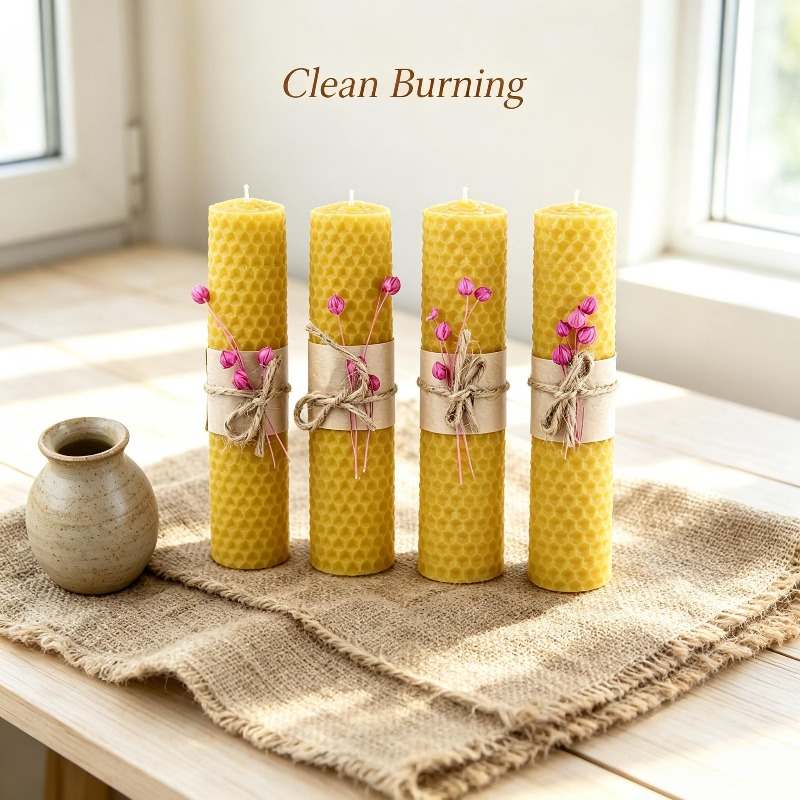 4 peças de velas de cera de ab - Beeswax Taper Candle avaliação e preço