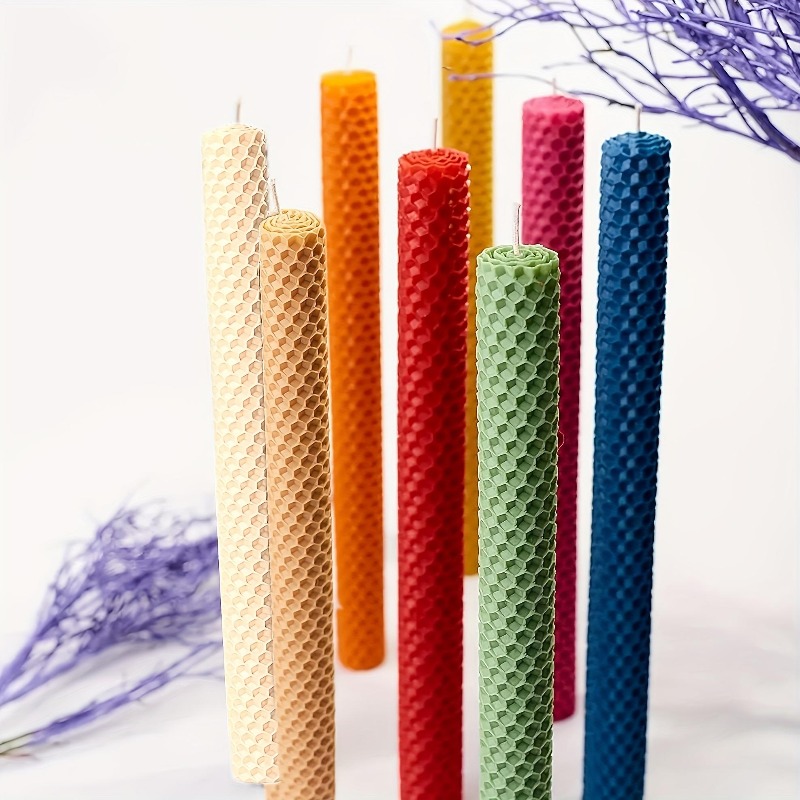 Velas Cônicas Finas de Cera de - Beeswax Taper Candle avaliação e preço
