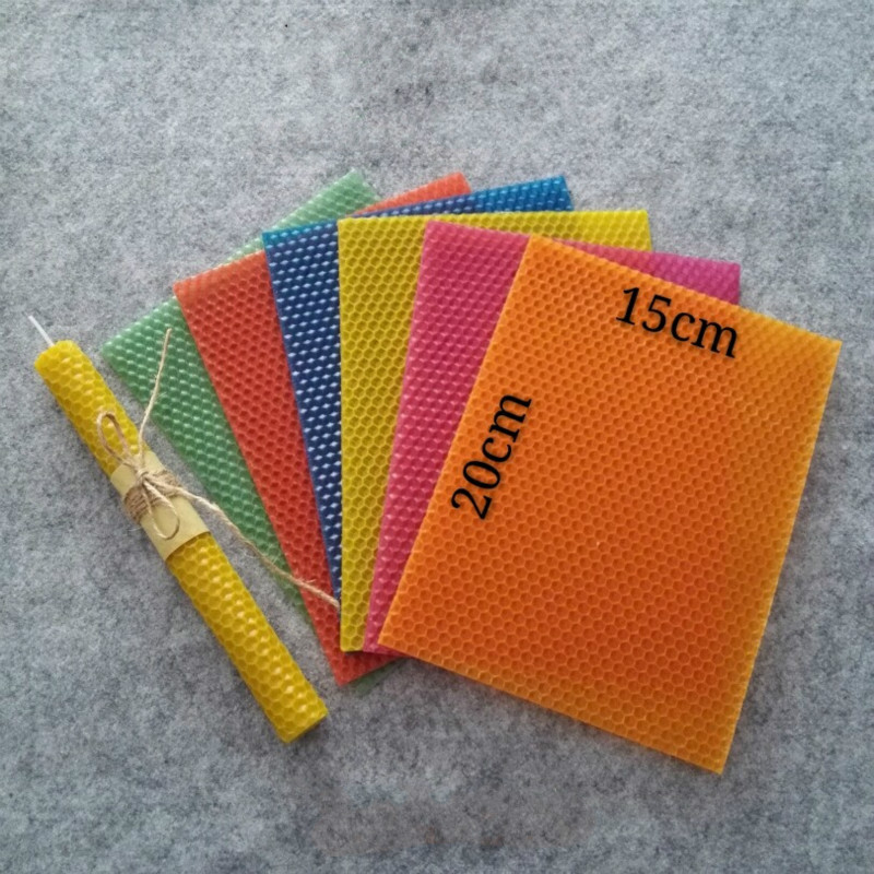 12pçs 15cm * 20cm * 0.3cm mate - Beeswax Taper Candle avaliação e preço